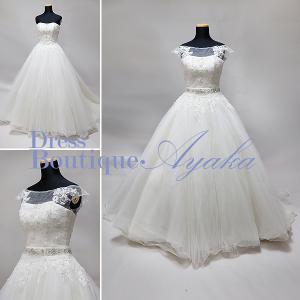 【美品】ワタベウェディング☆プリンセスラインウェディングドレス（おまけつき♩） ワタベウェディング JEWEL ジュエル プリンセスライン 8号 ワン