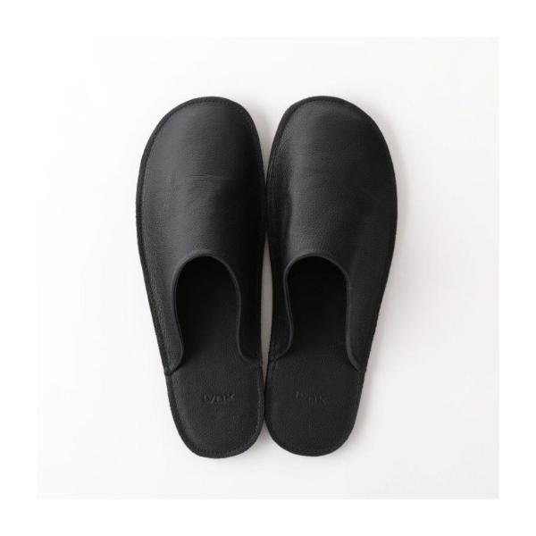 LynX Home / レザールームシューズ  Black
