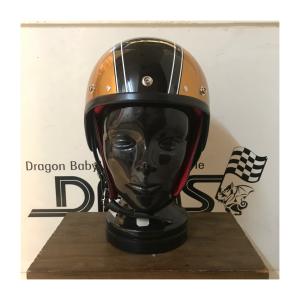 【受注オーダー】【DBMSオリジナル】【STADIUM PROJECT 3 TYPE】ROCKET III （ロケット III) GOLD×BLACK ゴールド×ブラック UK復刻ヘルメット｜dbms