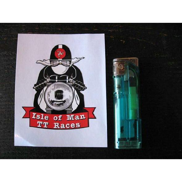 【ネコポス発送可能】マン島ステッカー TT Races Isle of Man Cafe Racer...