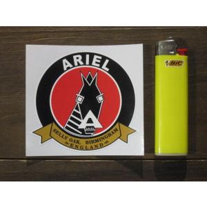 【ネコポス便発送可能】Arielステッカー Ariel Horse's Head & Scroll Logo sticker #116 英国輸入｜dbms