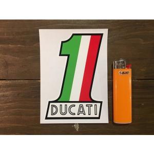ドゥカティステッカー Ducati No.1 Old Sty...