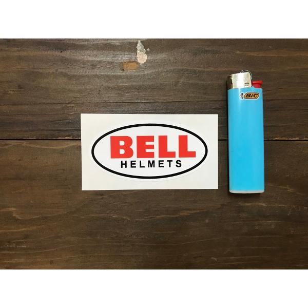 【ネコポス発送可能】英国バイクステッカー Bell Helmets with "Helmets" T...
