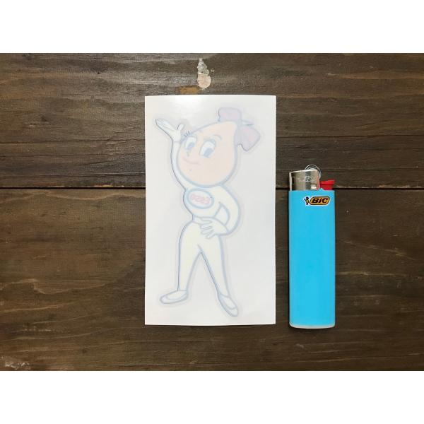 【ネコポス発送可能】英国バイクステッカー Esso Oil Drip Girl Window Sti...