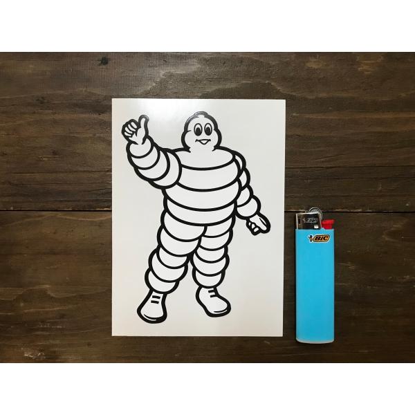 【ネコポス発送可能】英国バイクステッカー Michelin Bibendum Thumbs Up S...