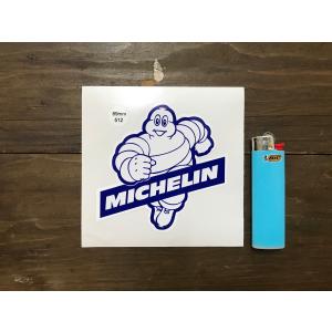 【ネコポス便発送可能】英国バイクステッカー Michelin Blue & White Bibendum Stickers. #180｜dbms