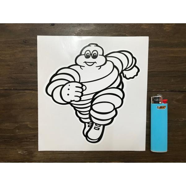 【ネコポス発送可能】英国バイクステッカー Michelin Bibendum Running Tow...