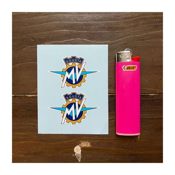 【ネコポス発送可能】英国バイクステッカー MV Agusta Cut To Shape with W...