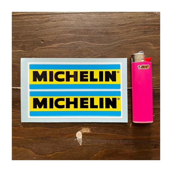 【ネコポス発送可能】英国バイクステッカー MICHELIN 70's &amp; 80's Style Bl...