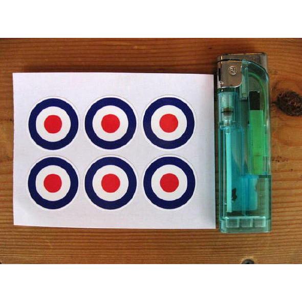 【ネコポス発送可能】英国バイクステッカー RAF Roundel Sticker(6枚1セット) #...