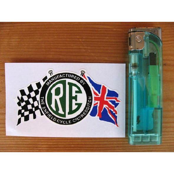 【ネコポス発送可能】ロイヤルエンフィールドステッカー Royal Enfield RE Disc &amp;...