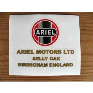 【ネコポス便発送可能】Arielステッカー Ariel Motors Ltd on Clear Frame Sticker #6 英国輸入｜dbms