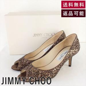 ジミーチュー JIMMY CHOO ミュール ラメ グリッター パンプス サイズ35 E0105I005-E0218 中古 古着｜dbshop2019