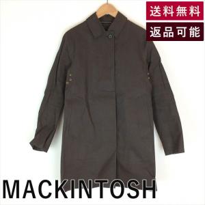 マッキントッシュ MACKINTOSH コート ブラウン サイズ32 ゴム引き E0708N001-E0909 中古 古着