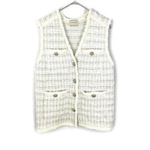 【未使用】【新古品】LANVIN en Bleu　ランバンオンブルー　ベスト　トップス　定価36000円　ジレ　春夏　38サイズ　9号＿S28＿s-0998-r28 LANVIN en Bleu - 【未使用】【新古品】LANVIN en Bleu ランバンオン