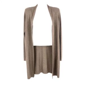 ドゥロワー Drawer エルボーパッチ ムートン カーディガン