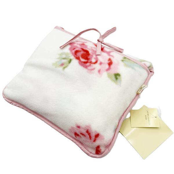 LAURA ASHLEY ローラアシュレイ ブランケット 着る毛布 ポンチョ ひざ掛け 膝掛け 送料...