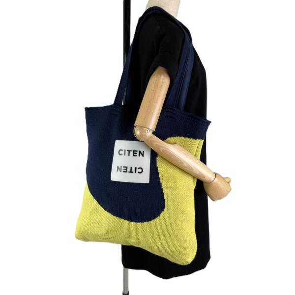 CITEN シテン ニット トートバッグ イエロー 軽量 送料無料 i1024oq0076 中古 古...