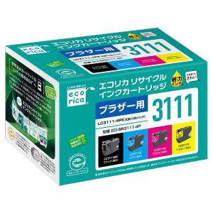 エコリカ　LC3111-4PK互換リサイクルインクカートリッジ｜dbtoner