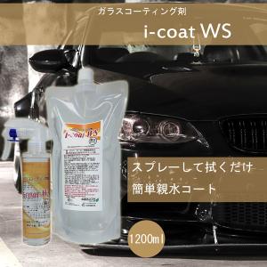 i-coat WS スプレー200ml＆1000ml 親水ガラスコーティング剤 車 ガラス 鏡 ホーロー FRP ステンレス 親水 コーティング 汚染防止 曇り防止｜dc-lab