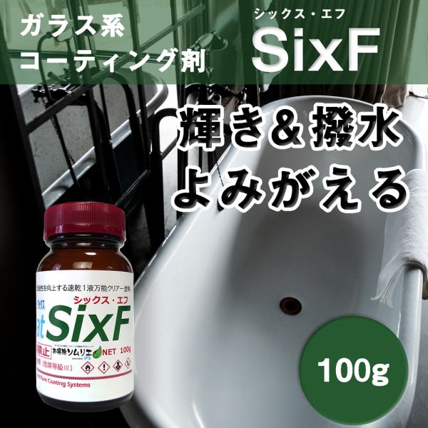 シックス・エフ100g（10ｍ2用）Six-F 耐久性3年以上 艶復活 キッチン 洗面 浴室 トイレ...