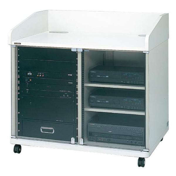 オーロラ AL-30U[チェスト・キャビネット]レクチャーキャビネット(ライトグレー)※日時指定不可