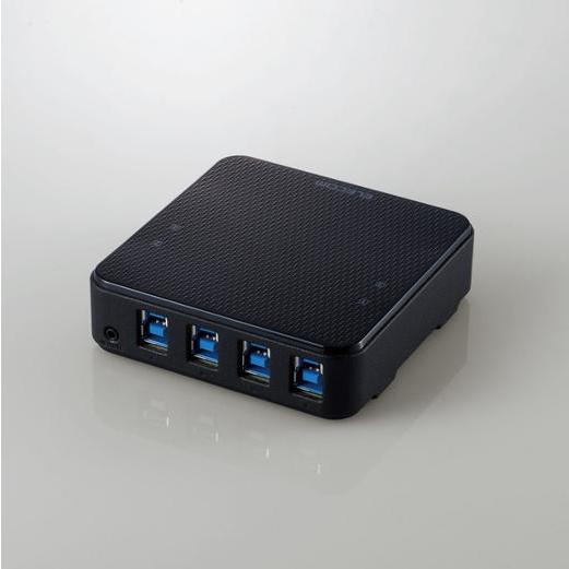 納期お問い合わせ エレコム U3SW-T4[USBハブ]USB切替器/USB3.0/PC側4ポート/...