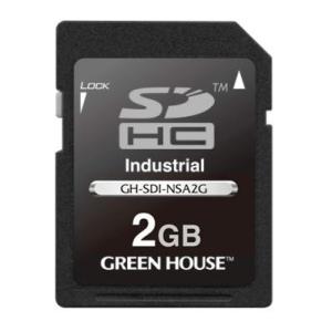 納期お問い合わせ グリーンハウス GH-SDI-NSA2G [2GB][SDメモリーカード]インダス...