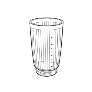 パナソニック・ミキサーMX-152シリーズ用ガラス容器 AMX03B-200 パナソニック AMX03B-200[その他・家電周辺]ミキサー【MX-150S-W/MX