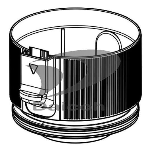 シャープ 2171103696[掃除機オプション]掃除機【EC-A2XE6】用ダストカップ上部分