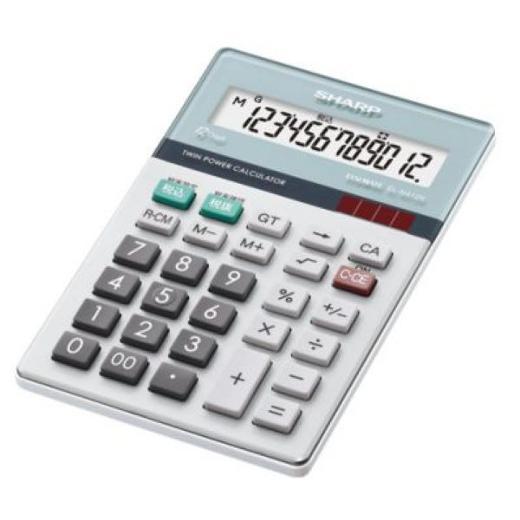 シャープ EL-N412K-X[その他・家電周辺]グリーン購入法適合電卓(ナイスサイズタイプ)