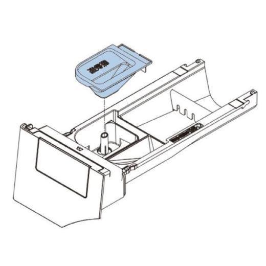 納期お問い合わせ 東芝 42042863[その他・家電周辺]洗濯機用洗剤ケース※本体色ホワイト用