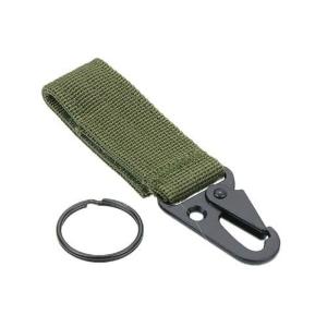 ベルト フックアクセサリー ロゴなし キーリング付き カーキ
