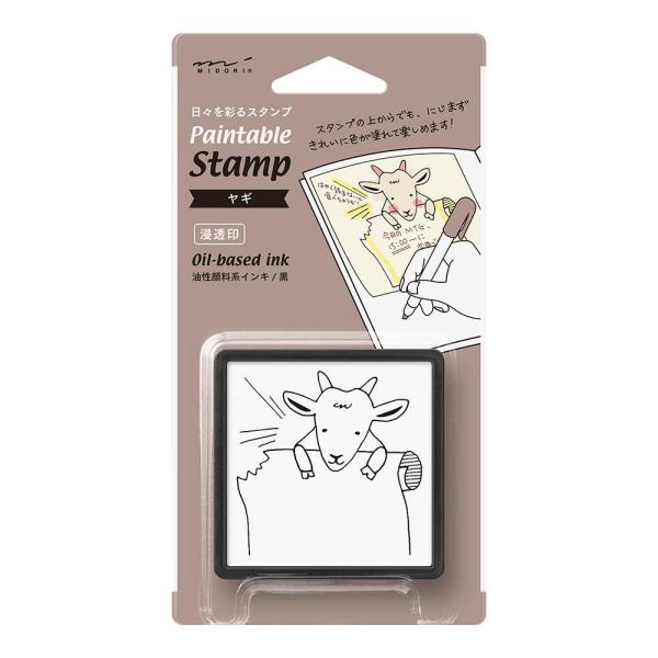 ミドリ スタンプ 浸透印 ヤギ柄 35393006