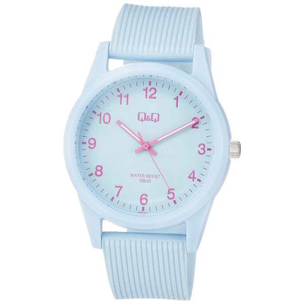 シチズン Q&amp;Q 腕時計 アナログ 防水 ウレタンベルト VS40-011 レディース ブルー