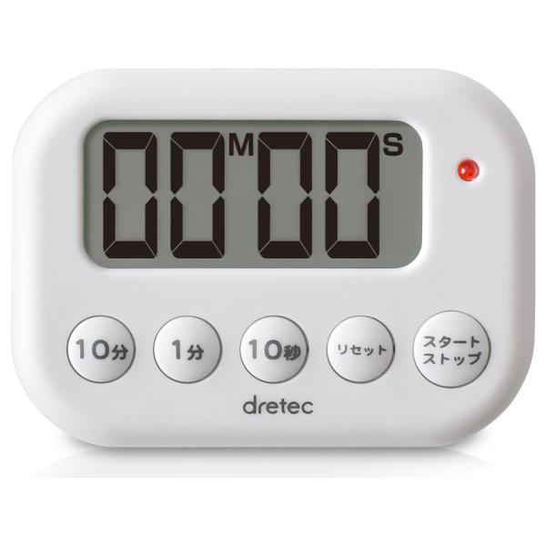 dretec(ドリテック) デジタルタイマー LED付き コンパクト ホワイト