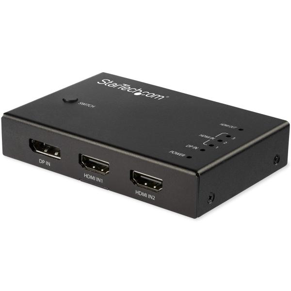 StarTech.com ビデオスイッチャー/HDMI x3 DP x1/4入力1出力/4K60Hz...