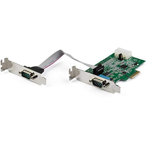 StarTech.com RS232Cシリアル2ポート増設PCIeカード 16950 UART 標準...