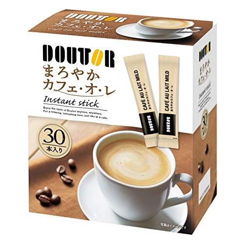 ドトールコーヒー まろやかカフェ・オ・レ インスタントスティック 30本入り×6箱