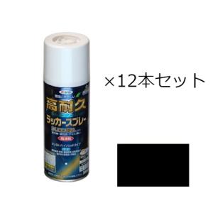 高耐久ラッカースプレー　300ml×12本セット 黒｜dcmonline