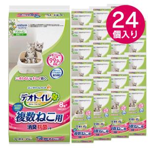 ユニ チャーム 1週間消臭 抗菌デオトイレ/複数ねこ用消臭抗菌シート 192枚