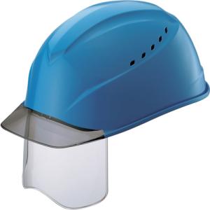 タニザワ エアライトS搭載ヘルメット(溝・通気孔・シールド付)/1230VJSHV2B1J 帽体色:ブルー