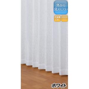 ユニベール レースカーテン メタリナ /2枚入 ホワイト/幅100cm×丈176cm