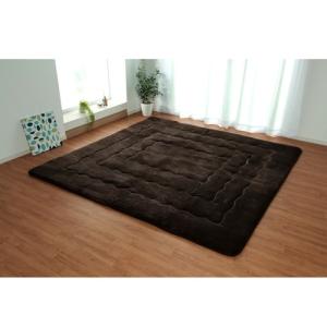 IKEHIKO こたつ敷き布団 幅広ラグ　ドーク ブラウン/220×260cm