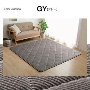 IKEHIKO 極厚 防音 ふかふか ラグカーペット グランド 床暖房 ホットカーペット対応/グレー 185×300cm グレー/185×300cm