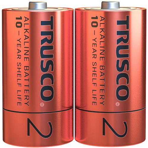 TRUSCO アルカリ乾電池10年　単2　(2本入)/TLR14GPL2S