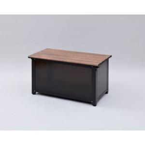 YAMAZEN ベンチストッカー/YBS-90T(MDBR) 幅90cm