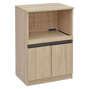 ワイエムワールド スライドラック付き 高さ90cm キッチン収納 OK/00-325-ok オーク