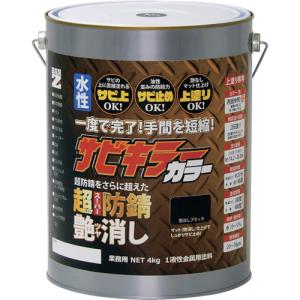 BANーZI 防錆塗料　サビキラーカラー艶消し　4kg　つや消し黒/BSKCTK04B　　　　　　　　　　　　　　　　　　　　　｜dcmonline