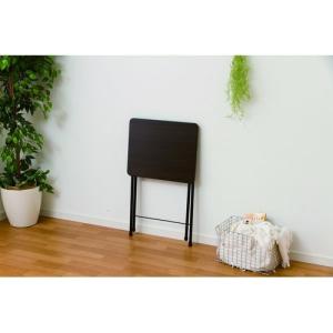 DCM 折りたたみデスク/DCM-F5040 ブラウン/ハイタイプ